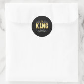 Schaakbord Koning Schaakmat Bordspel Gift Ronde Sticker (Tas)