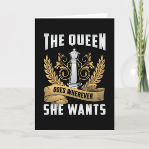 Schaakbord Koningin Schaakmat Bordspel Gift Kaart