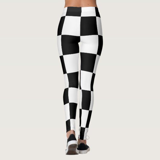 schaakbord leggings (Achterkant)