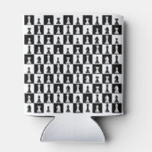 Schaakbord met figuren blikjeskoeler (Achterkant)