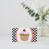 Schaakbord Muffin Bakkerij Visitekaartje (Staand voorkant)