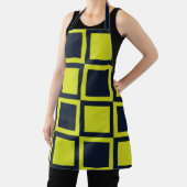 Schaakbord Navy Blauw Groen Schaakbord Schort (Insitu)