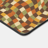 Schaakbord optische illusie - Psychedelische 70s Bureaumat (Hoek)