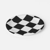 schaakbord papieren bordje (Gekanteld)