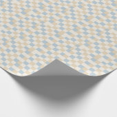 Schaakbord Patchwork Patroon Cadeaupapier (Hoek)