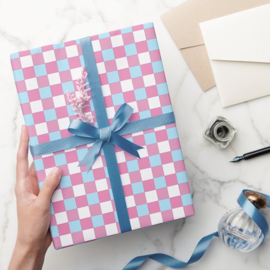 Schaakbord Patroon Cadeaupapier (Geschenken)