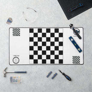 Schaakbord Patroon Desk Mat – Strategische Stijl &