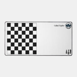 Schaakbord Patroon Desk Mat – Strategische Stijl &