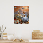 schaakbord poster (Keuken)