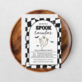 Schaakbord Retro Spooktacular Halloween Kaart