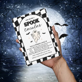 Schaakbord Retro Spooktacular Halloween Kaart