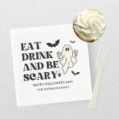 Schaakbord Retro Spooktacular Halloween Servet