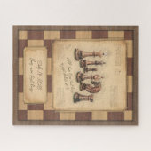 schaakbord & schaakstukken, spelerscadeau legpuzzel (Horizontaal)