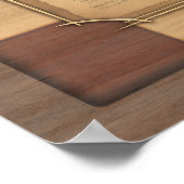  schaakbord & schaakstukken, spelerscadeau poster (Hoek)