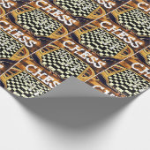 SCHAAKBORD STIJL CADEAUPAPIER (Hoek)