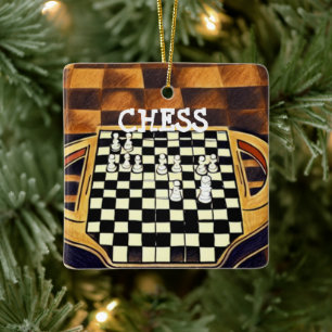 SCHAAKBORD STIJL KERAMISCH ORNAMENT