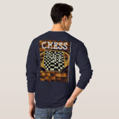 SCHAAKBORD STIJL T-SHIRT (Achterkant volledig)