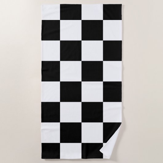 schaakbord strandlaken (Voorkant)