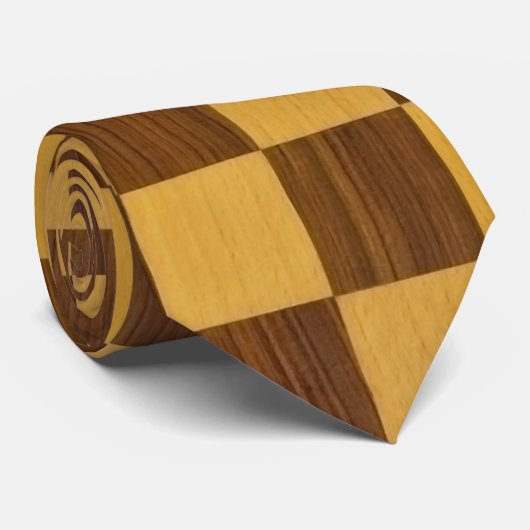 schaakbord stropdas (Opgerold)