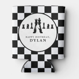 Schaakbord & stukken Spel Nacht Elke Leeftijd Verj Blikjeskoeler