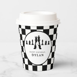 Schaakbord & stukken Spel Nacht Elke Leeftijd Verj Papieren Bekers