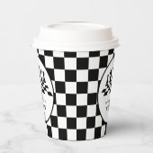 Schaakbord & stukken Spel Nacht Gelukkige verjaard Papieren Bekers (Links)