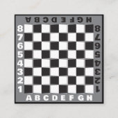 schaakbord te koop vierkante visitekaartje (Voorkant)