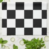 schaakbord theedoek (Gevouwen)