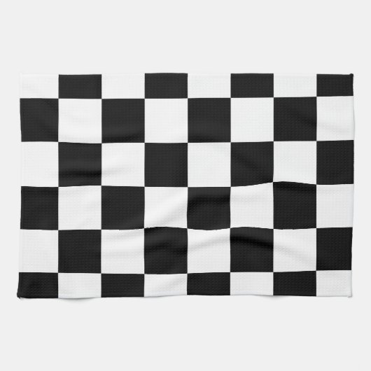 schaakbord theedoek (Horizontaal)