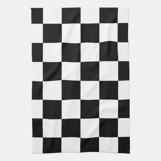 schaakbord theedoek (Verticaal)