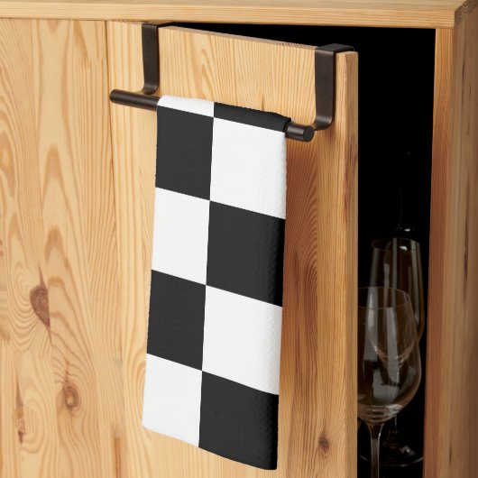 schaakbord theedoek (Derde Gevouwen)