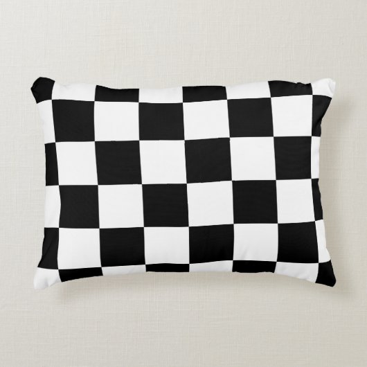 Schaakbord Thuis Vloerkleed van de Klassieke Elega Accent Kussen (Voorkant)