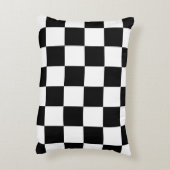 Schaakbord Thuis Vloerkleed van de Klassieke Elega Accent Kussen (Achterkant (Verticaal))