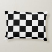 Schaakbord Thuis Vloerkleed van de Klassieke Elega Accent Kussen (Achterkant)