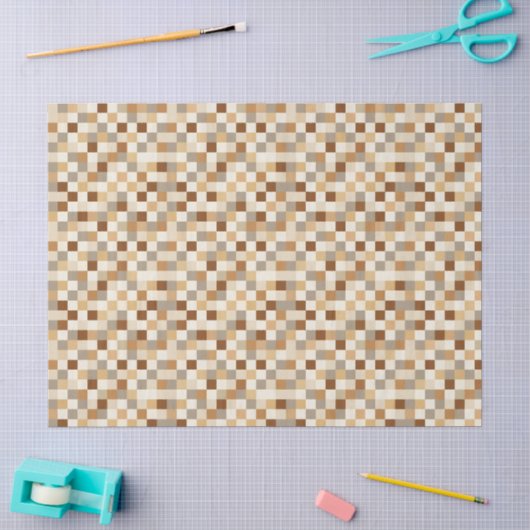 Schaakbord Tissuepapier (Craft)