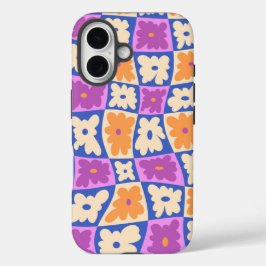 schaakbord van de natuur iPhone 16 hoesje