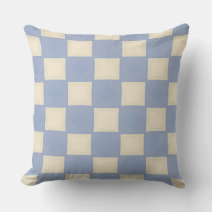 Schaakbord van Faded Yellow en Blue Kussen