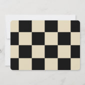 Schaakbord Verjaardag Uitnodiging Foto Game Night (Achterkant)