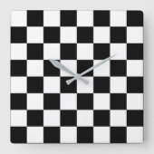 schaakbord vierkante klok (Voorkant)