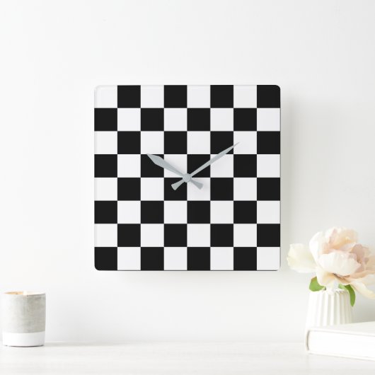 schaakbord vierkante klok (Huis)