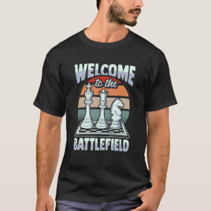 Schaakbord voor een schaker t-shirt
