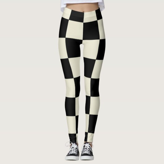 Schaakbordlening Leggings (Voorkant)