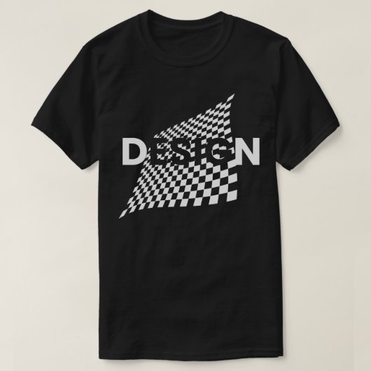 Schaakbordontwerp T-shirt (Design voorkant)