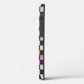 Schaakbordpatroon in 80's kleuren Case-Mate iPhone case (Achterkant / Links)