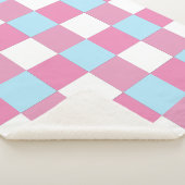 Schaakbordpatroon Sherpa Deken (3/4)