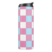 Schaakbordpatroon  thermosbeker (Gedraaid links)