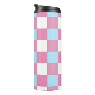 Schaakbordpatroon  thermosbeker