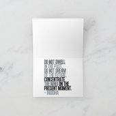 Schaakbordspel Buddha Citaat Notitiekaart (Binnen)