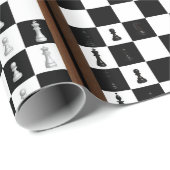 Schaakbordspel in uitvoering cadeaupapier (Rol Hoek)