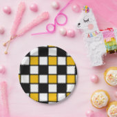 Schaakbordstijl Papieren Bordje (Feest)